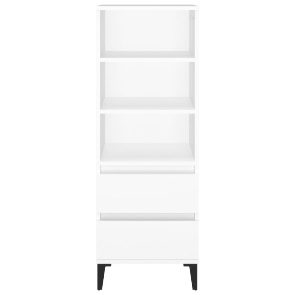 Aparador alto madera contrachapada blanco 40x36x110 cm M 3