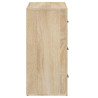 Aparador madera contrachapada color roble Sonoma 80x33x70 cm 5