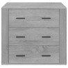 Aparador de madera contrachapada gris Sonoma 80x33x70 cm 3