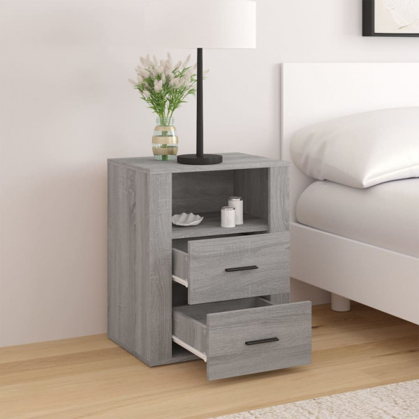 Mesa cabeceira 50x36x60 cm derivados madeira cinzento sonoma M 3