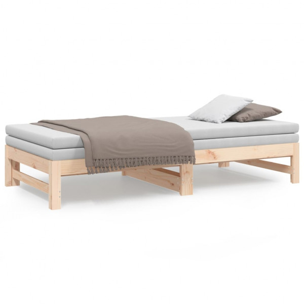 Sofá cama extraíble madera maciza de pino 2x(90x190) cm M 5