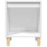 Mesa de cabeceira 40x35x50 cm derivados de madeira branco 5