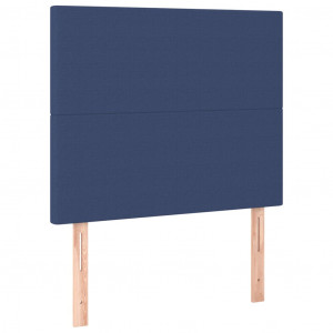 Cabeceira de cama 2 pcs tecido 100x5x78/88 cm azul H