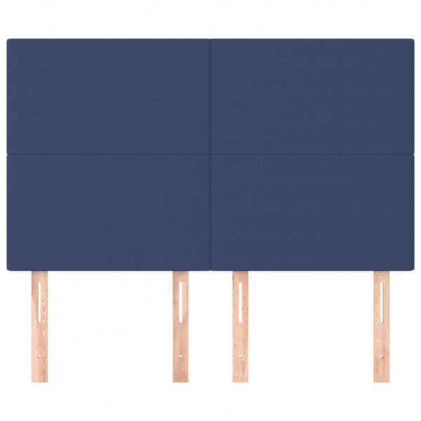 Cabeceros 4 unidades tela azul 72x5x78/88 cm M 3