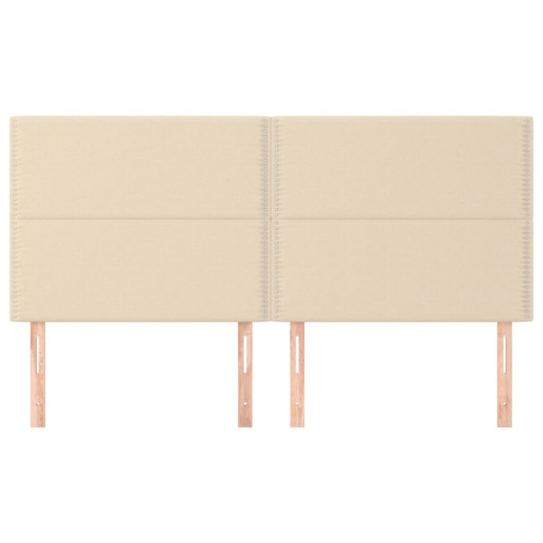 Cabeceros 4 unidades de tela color crema 90x5x78/88 cm M 3