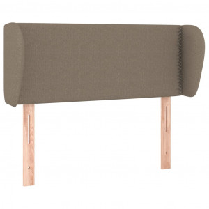 Cabeceira cama abas tecido 93x23x78/88 cm cinzento-acastanhado H