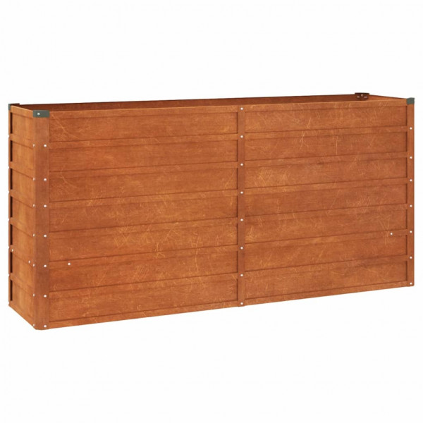 Arriate oxidado de acero corten 160x40x77 cm M 3