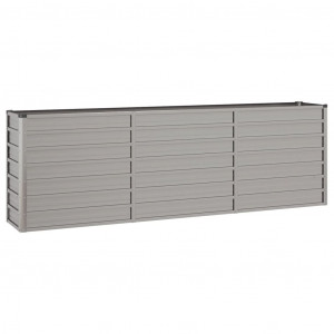 Arriate oxidado de acero corten 240x40x77 cm H