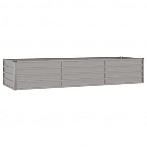 Arriate oxidado de acero corten 240x80x45 cm H