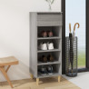 Mueble zapatero madera contrachapada gris Sonoma 40x36x105 cm 1