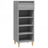 Mueble zapatero madera contrachapada gris Sonoma 40x36x105 cm 2