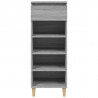 Mueble zapatero madera contrachapada gris Sonoma 40x36x105 cm 3