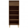 Mueble zapatero madera contrachapada roble marrón 40x36x105 cm 3