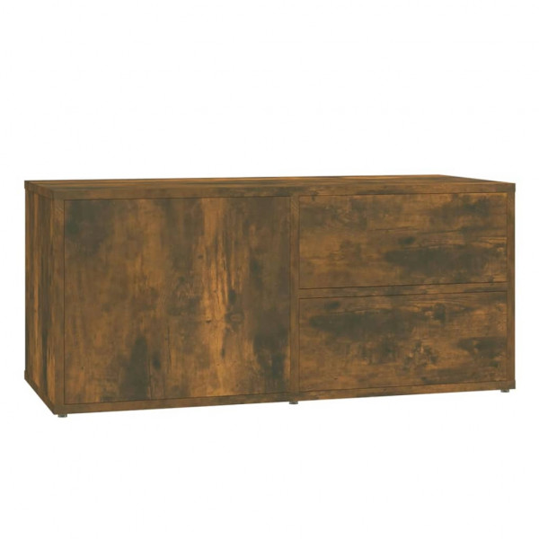 Mueble para TV madera contrachapada roble ahumado 80x34x36 cm M 2