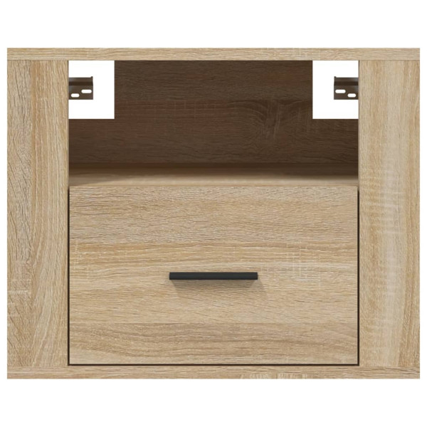 Mesa de cabeceira de parede 50x36x40 cm carvalho sonoma M 5