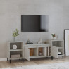 Mueble para TV madera contrachapada gris hormigón 160x35x55 cm 3