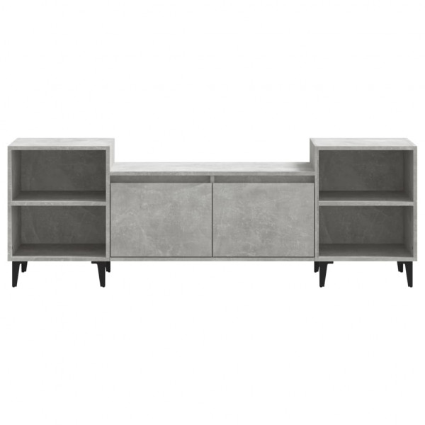 Mueble para TV madera contrachapada gris hormigón 160x35x55 cm M 5