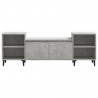Mueble para TV madera contrachapada gris hormigón 160x35x55 cm 5