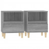 Mesas de cabeceira 2 pcs 40x35x50 cm cinzento sonoma 2