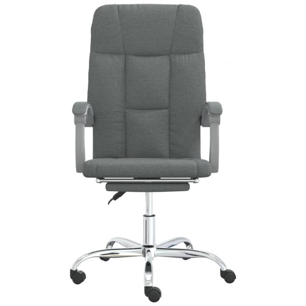 Silla de oficina reclinable de tela gris oscuro M 3