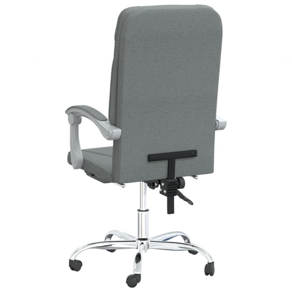 Silla de oficina reclinable de tela gris oscuro M 5