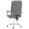 Silla de oficina reclinable de tela gris oscuro 5