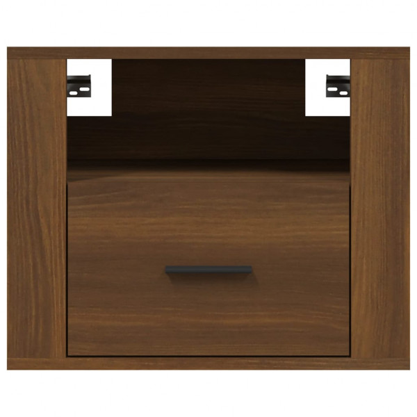 Mesa de cabeceira de parede 50x36x40 cm carvalho castanho M 5