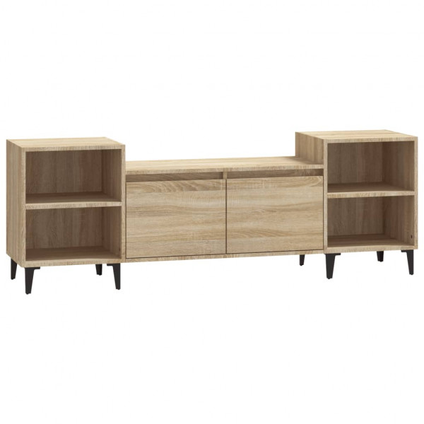 Mueble para TV madera contrachapada roble Sonoma 160x35x55 cm M 2