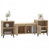 Mueble para TV madera contrachapada roble Sonoma 160x35x55 cm 4