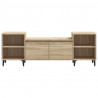 Mueble para TV madera contrachapada roble Sonoma 160x35x55 cm 5