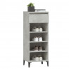 Mueble zapatero madera contrachapada gris hormigón 40x36x105 cm 4