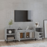 Mueble para TV madera contrachapada gris Sonoma 160x35x55 cm 3