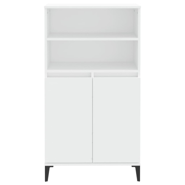 Aparador alto madera contrachapada blanco 60x36x110 cm M 3