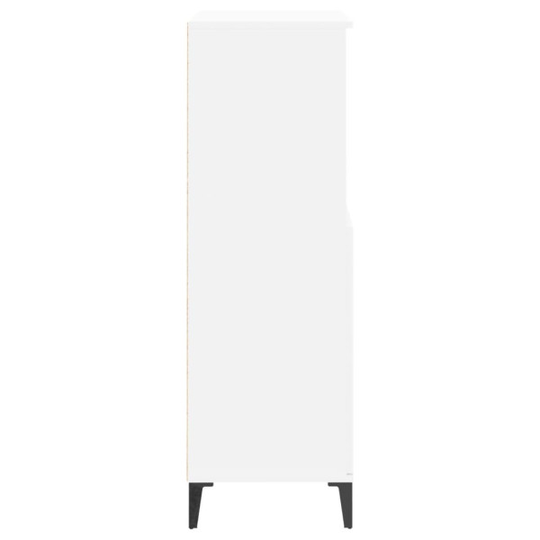Aparador alto madera contrachapada blanco 60x36x110 cm M 5