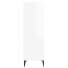 Aparador alto 60x36x110cm derivados de madeira branco brilhante 5