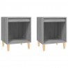 Mesas de cabeceira 2 pcs 40x35x50 cm cinzento sonoma 2