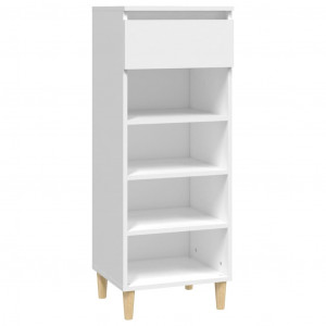 Mueble zapatero madera contrachapada blanco 40x36x105 cm H