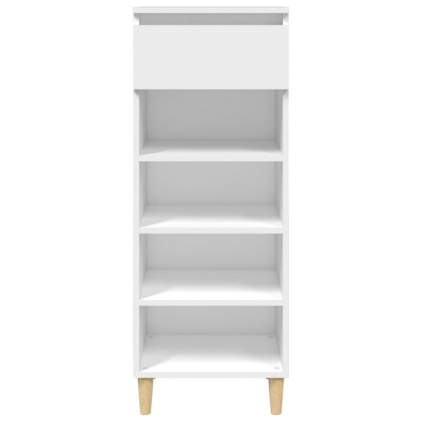 Mueble zapatero madera contrachapada blanco 40x36x105 cm M 3