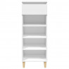 Mueble zapatero madera contrachapada blanco 40x36x105 cm 3