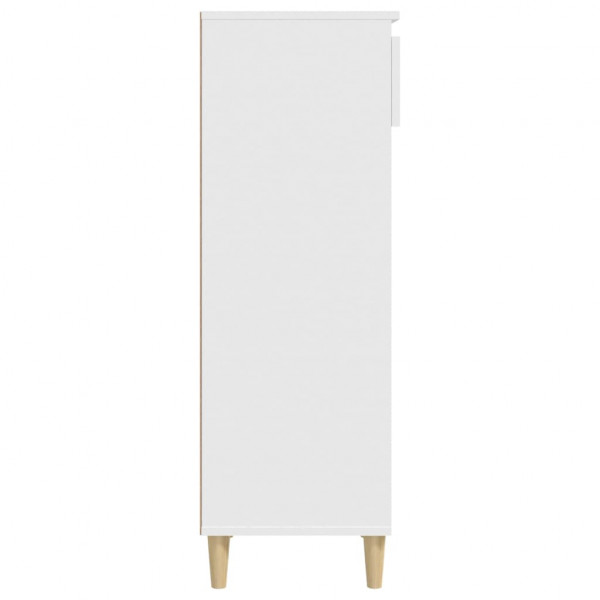 Mueble zapatero madera contrachapada blanco 40x36x105 cm M 5
