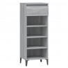 Mueble zapatero madera contrachapada gris Sonoma 40x36x105 cm 2