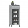 Mueble zapatero madera contrachapada gris Sonoma 40x36x105 cm 4