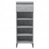 Mueble zapatero madera contrachapada gris Sonoma 40x36x105 cm 5