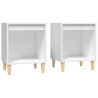 Mesas de cabeceira 2 pcs 40x35x50 cm branco 2