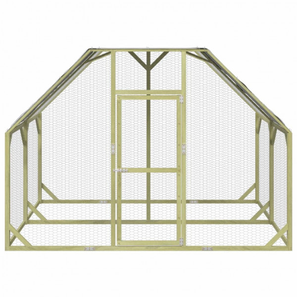 Gallinero madera maciza de pino impregnada 268x200x190 cm M 3