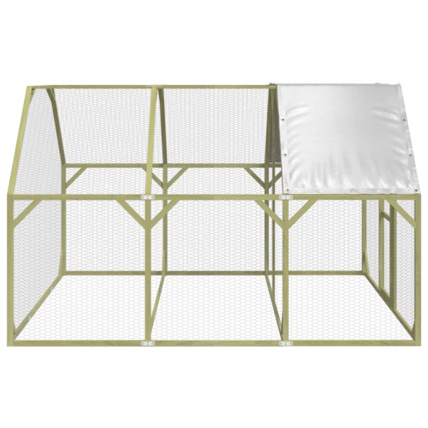 Gallinero madera maciza de pino impregnada 268x300x190 cm M 4