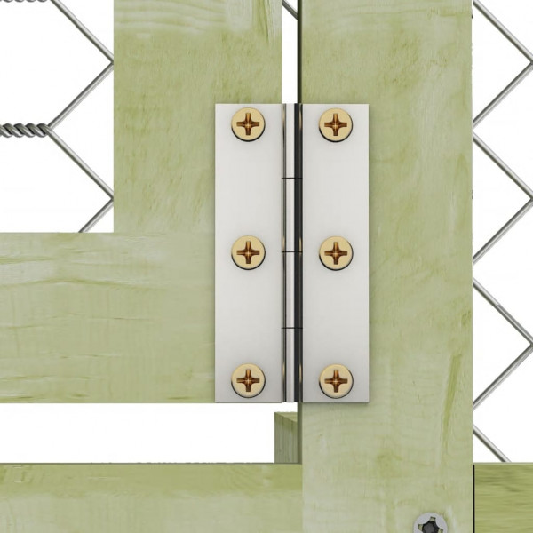 Gallinero madera maciza de pino impregnada 268x300x190 cm M 5