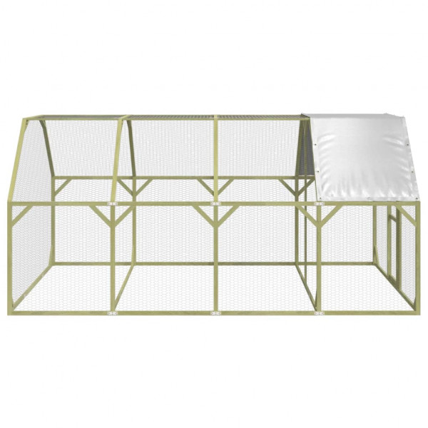 Gallinero madera maciza de pino impregnada 268x400x190 cm M 4