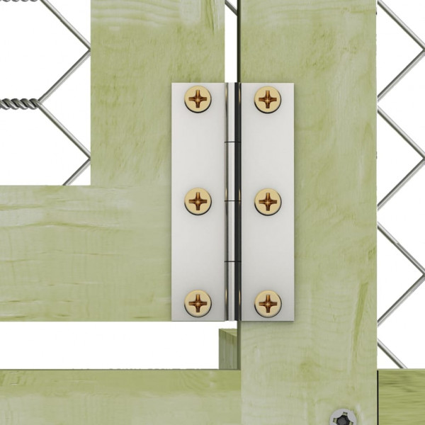 Gallinero madera maciza de pino impregnada 268x400x190 cm M 5