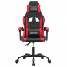 Silla gaming cuero sintético negro y rojo 3